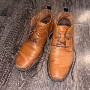 Cole Haan Grand Brown Leather Chukka Boots with Brown Sole 9M